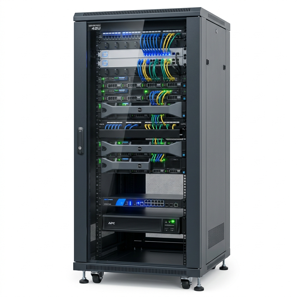 42U Heavy-Duty Server & Network Rack Cabinet